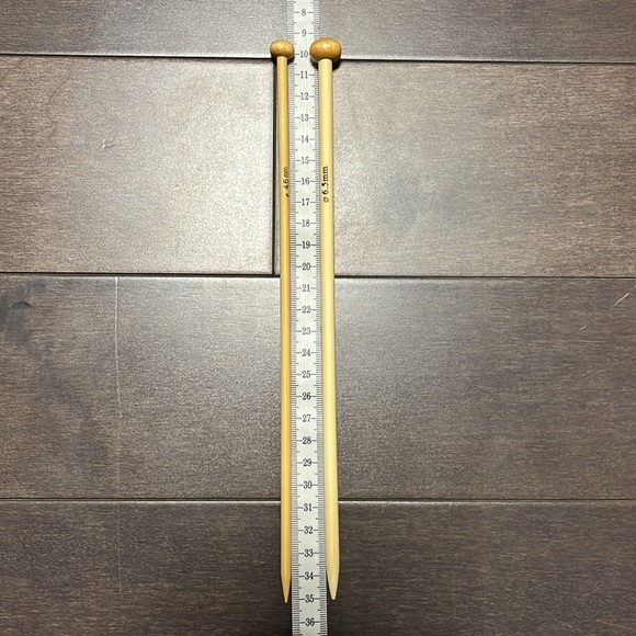 4 wooden knitting needles - Picture 2 of 6